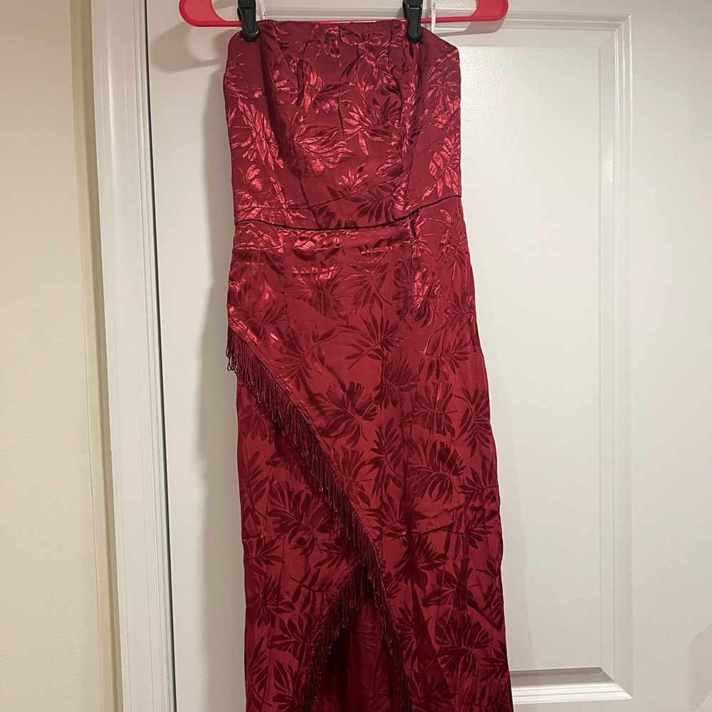 Lulu’s fringe red dress